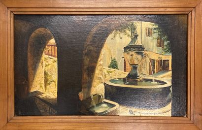 
20th century FRENCH SCHOOL: THE FOUNTAIN...