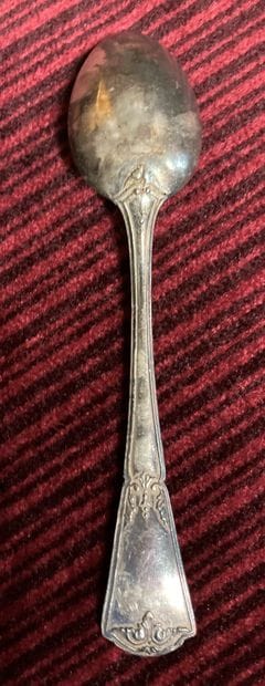 Twelve small spoons out of silver plated...