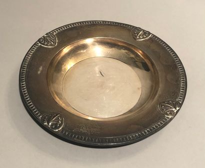 Porridge bowl in silver (925), decorated...