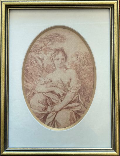 After BOUCHER, BONNET engraver: YOUNG GIRL...