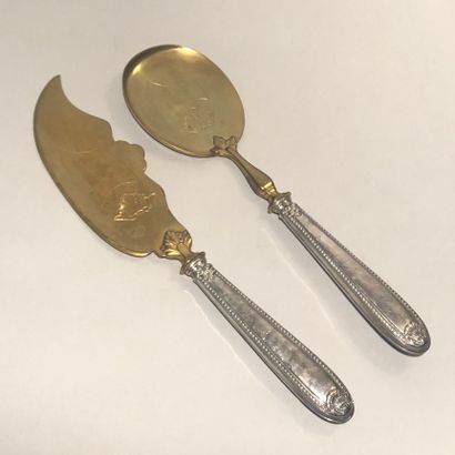 
Silver set (925) including: five spoons...