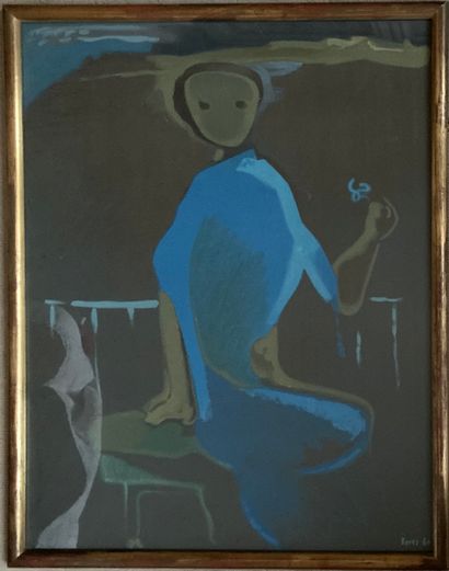 
D'après Francisco BORES : FEMME EN BLEU. 

Impression...