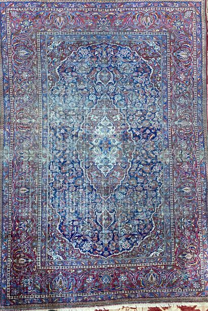 Pair of oriental wool rugs, decorated with...