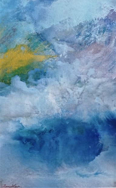 ZENAKEN (born 1954): ABSTRATED COMPOSITION....