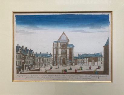 Optical view of the Saint Eustache Church,...