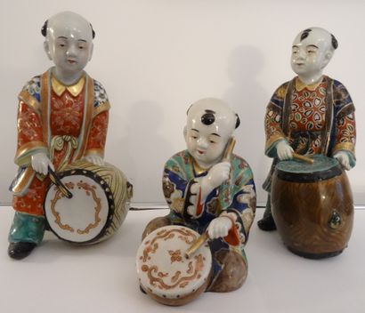 Set of porcelain and glazed stoneware from...