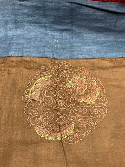 Set of Chinese embroideries, some on silk:...