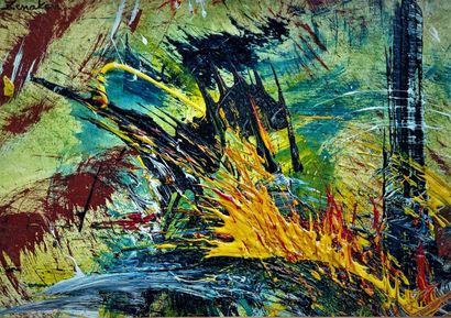 ZENAKEN (born 1954): ABSTRATED COMPOSITION....