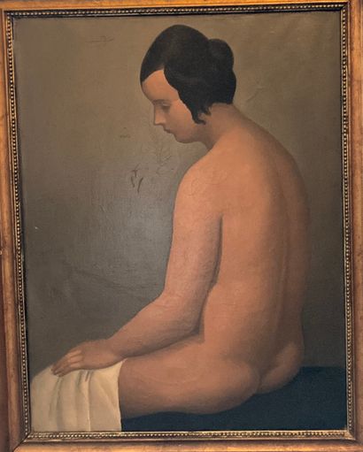 Paul Théophile ROBERT (1879-1954): NUDE SEATED...