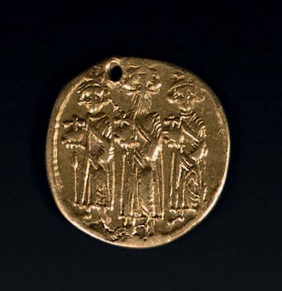 EMPIRE BYZANTIN. Solidus en or, 638-641,...