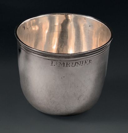 A plain silver 