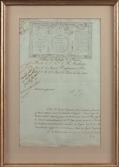 Jean-Baptiste ODIOT (1763-1850).
Supplique...