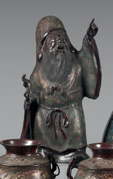 JAPON - Epoque MEIJI (1868 - 1912).
Fukurokuju...