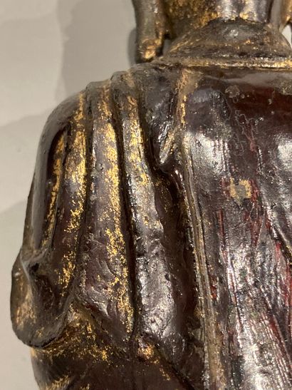 CHINE - Époque MING (1368-1644).
Statuette...