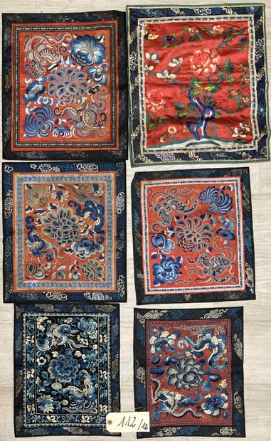CHINE - XIXe siècle.
Set of twelve square...