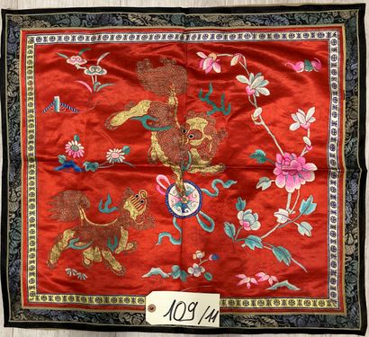 CHINE - XIXe siècle.
Set of eleven rectangular...