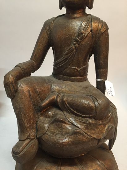 CHINE - XIXe siècle.
Statuette of Guanyin...