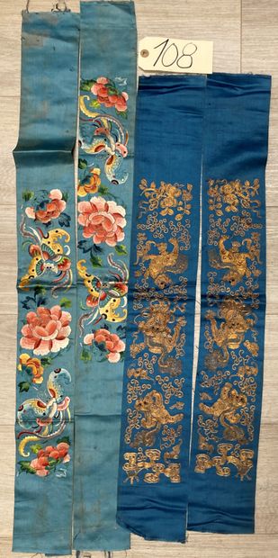 CHINE - XIXe siècle.
Set of seventeen pairs...