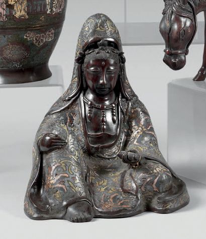 JAPON - Epoque MEIJI (1868 - 1912).
Statuette...