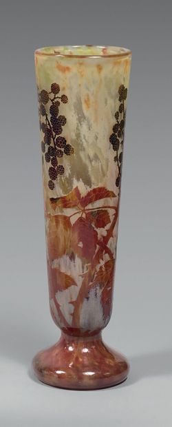 DAUM, Nancy.
A large yellow, orange and mauve...