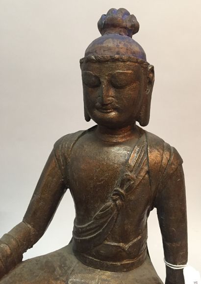 CHINE - XIXe siècle.
Statuette of Guanyin...
