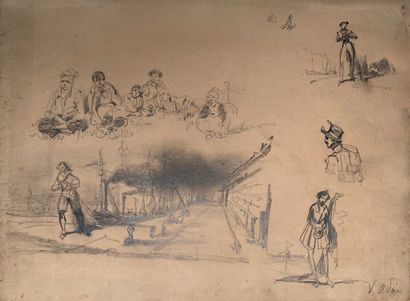 Victor ADAM (1801-1866) :
Five studies of...