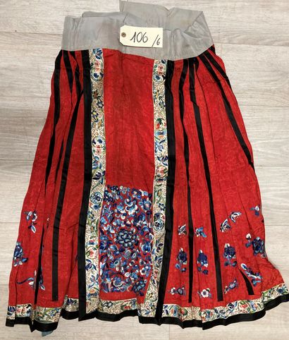 CHINE - XIXe siècle.
Set of six skirts (ma...