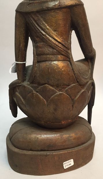 CHINE - XIXe siècle.
Statuette of Guanyin...