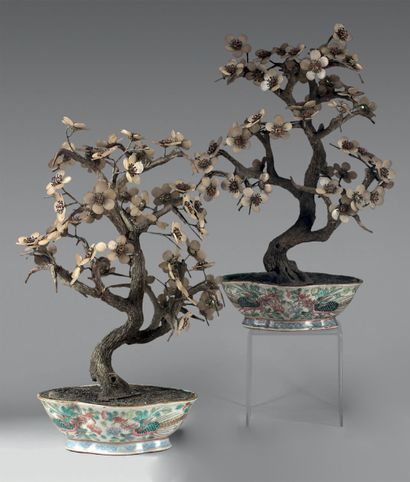 Chine - Fin du XIXe siècle.
Pair of miniature...