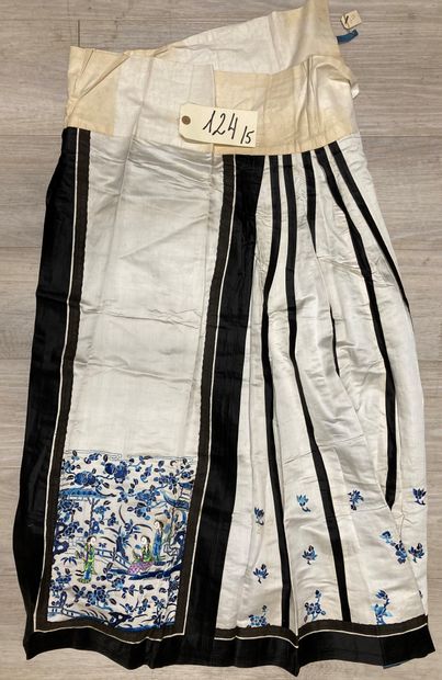 CHINE - XIXe siècle.
Set of five skirts 