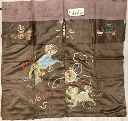 CHINE - XIXe siècle.
Set of four door decorations...