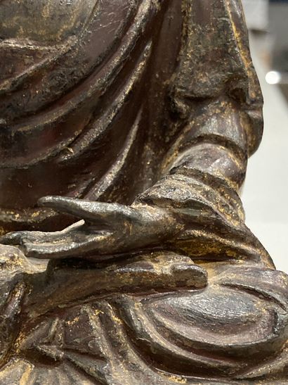 CHINE - Époque MING (1368-1644).
Statuette...