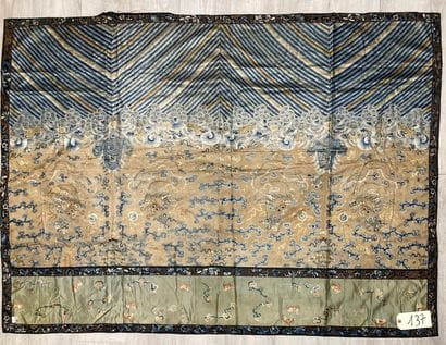 CHINE - XIXe siècle.
Rectangular panel of...