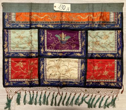 CHINE - XIXe siècle.
Set of six rectangular...