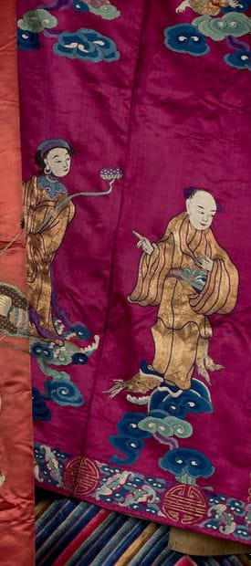 CHINE - XIXe siècle.
Decorative panel in...