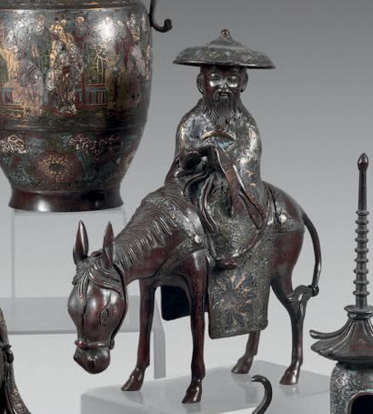 JAPON - Epoque MEIJI (1868 - 1912).
Statuette...