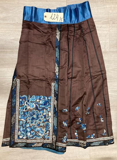 CHINE - XIXe siècle.
Set of five skirts 