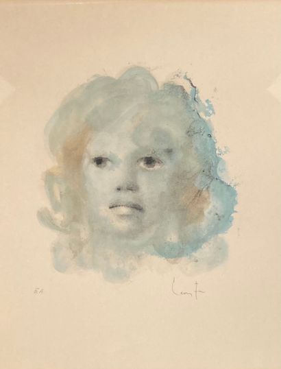 Léonor FINI (1907-1996) :
FACE. 
Lithograph...
