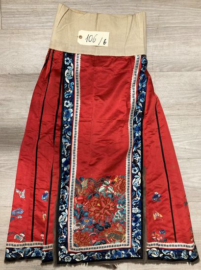 CHINE - XIXe siècle.
Set of six skirts (ma...