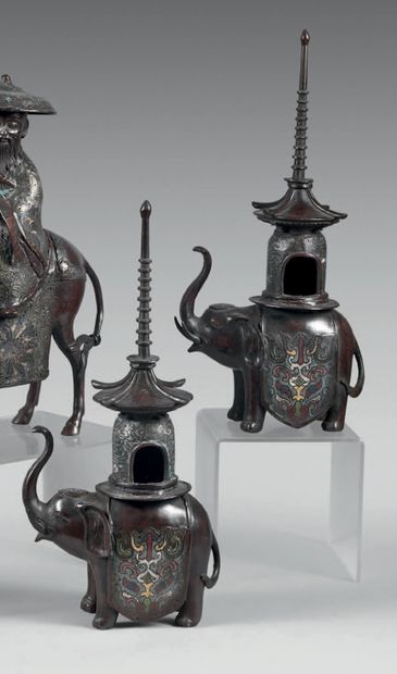 JAPON - Epoque MEIJI (1868 - 1912).
Pair...