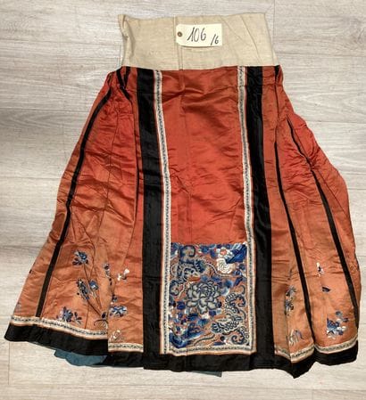 CHINE - XIXe siècle.
Set of six skirts (ma...