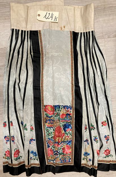 CHINE - XIXe siècle.
Set of five skirts 
