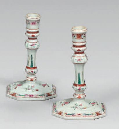 COMPAGNIE DES INDES, XVIIIe siècle.
Pair...