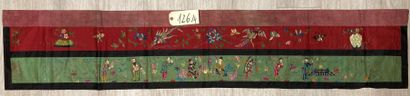 CHINE - XIXe siècle.
Set of four door decorations...