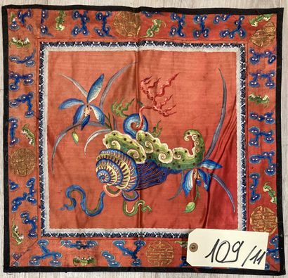 CHINE - XIXe siècle.
Set of eleven rectangular...