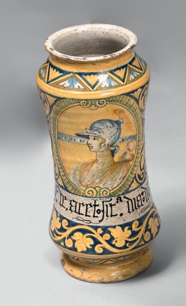 ITALIE (FAENZA ou SICILE), XVIe siècle.
Earthenware...
