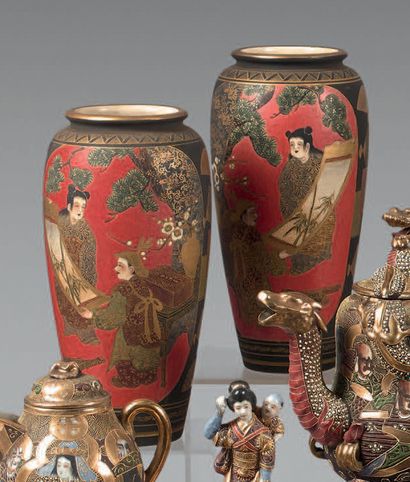 JAPON, Fours de Satsuma - Epoque MEIJI (1868...