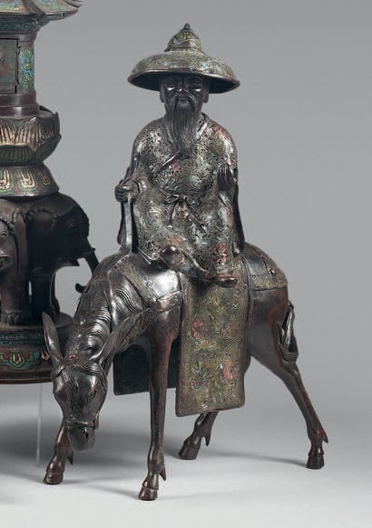 JAPON - Epoque MEIJI (1868 - 1912).
Statuette...