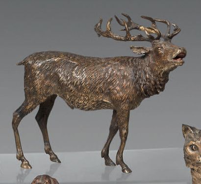 Stag bramant. H. : 17,5 cm. L. : 22 cm.
Collection...