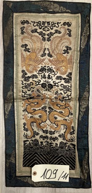 CHINE - XIXe siècle.
Set of eleven rectangular...
